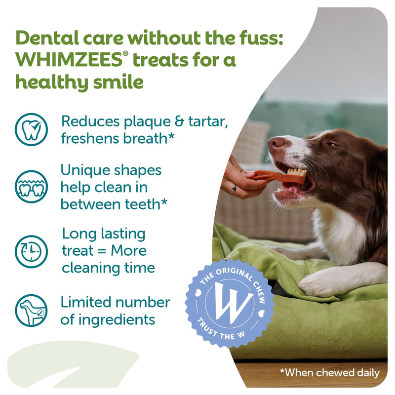 WHIMZEES Stix S, 24 Pieces – Dog Dental Stix, Size S, Dog Dental Sticks for Small Breeds, Natural and Grain Free, Rawhide-Free, Vegetarian, No Added Sugar Unflavoured 360 g (Pack of 1)