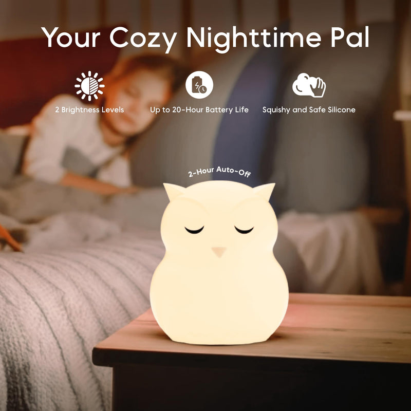Breathing Pal Mindfulness Breathing Light, Guided Visual Meditation Breathing Light, Mindfulness Breathing Owl, Calm Down Corner Supplies, Sensory Items for Classroom, Meditation Accessories Ollie (Owl) Standard - BeesActive Australia