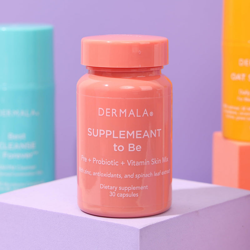 Dermala #FOBO SUPPLEMEANT to Be Acne Supplement | All Natural Daily Prebiotics Probiotics Vitamins Skin Mix with Zinc | Improve Clear Blemish-Free Radiant Skin Through Balancing Gut Health