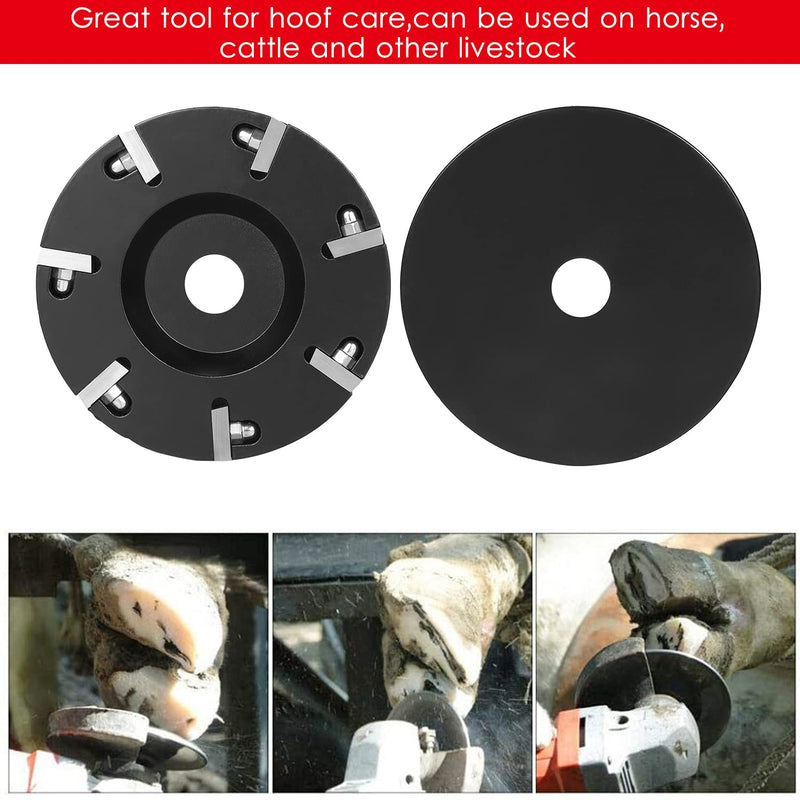 Livestock Hoof Trimming Disc Plate Hoof Trimming Discs Hoof Grinding Discs Claws Hoof Care Tool with 7 Blades Aluminum alloy - BeesActive Australia