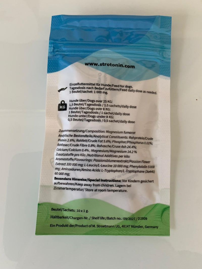 Dog Nerve Support | Natural Dog Calming Supplement for Anxiety, Fireworks, Travel & Everyday Stress | Alternative to Dog Calming Tablets & Rescue Drops | Made in Germany - 10 units