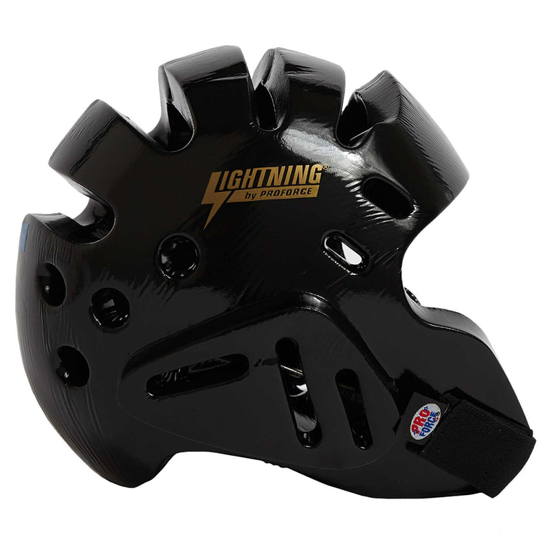 Pro Force Lightning Sparring Headgear - Black - XX-Large