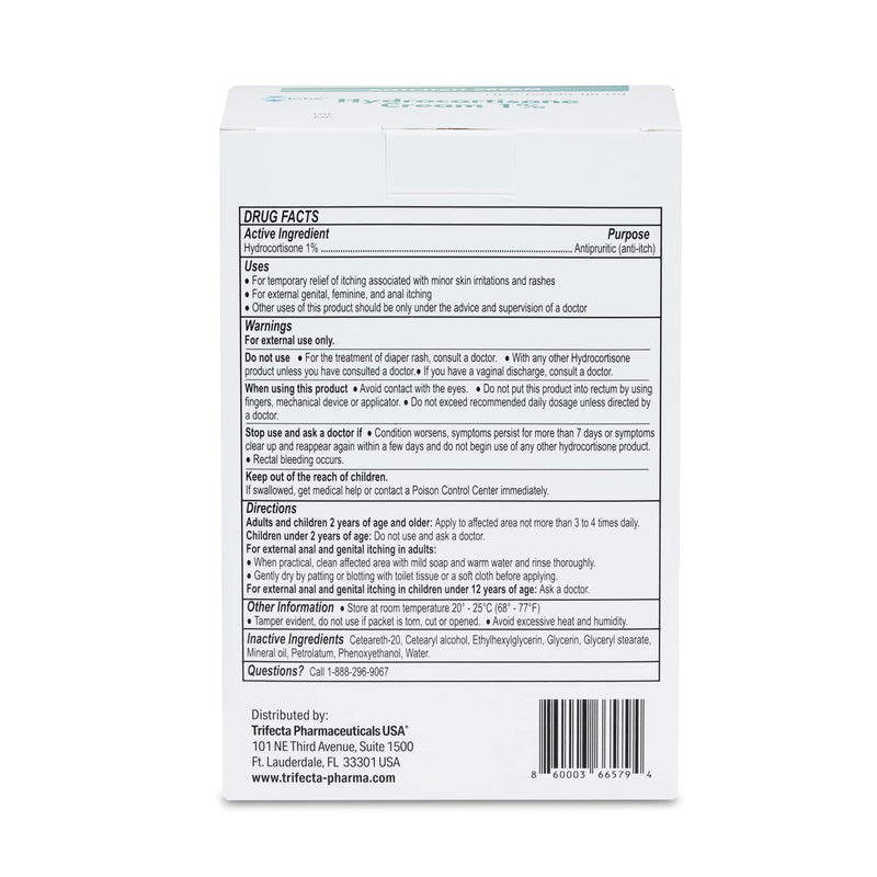 Globe (Box 144 Hydrocortisone 1% Maximum Strength Cream, (0.9g Single Packet) Anti-Itch Cream for Redness, Swelling, Itching, Rash, Bug/Mosquito Bites, Eczema, Hemorrhoids & More 144 Count