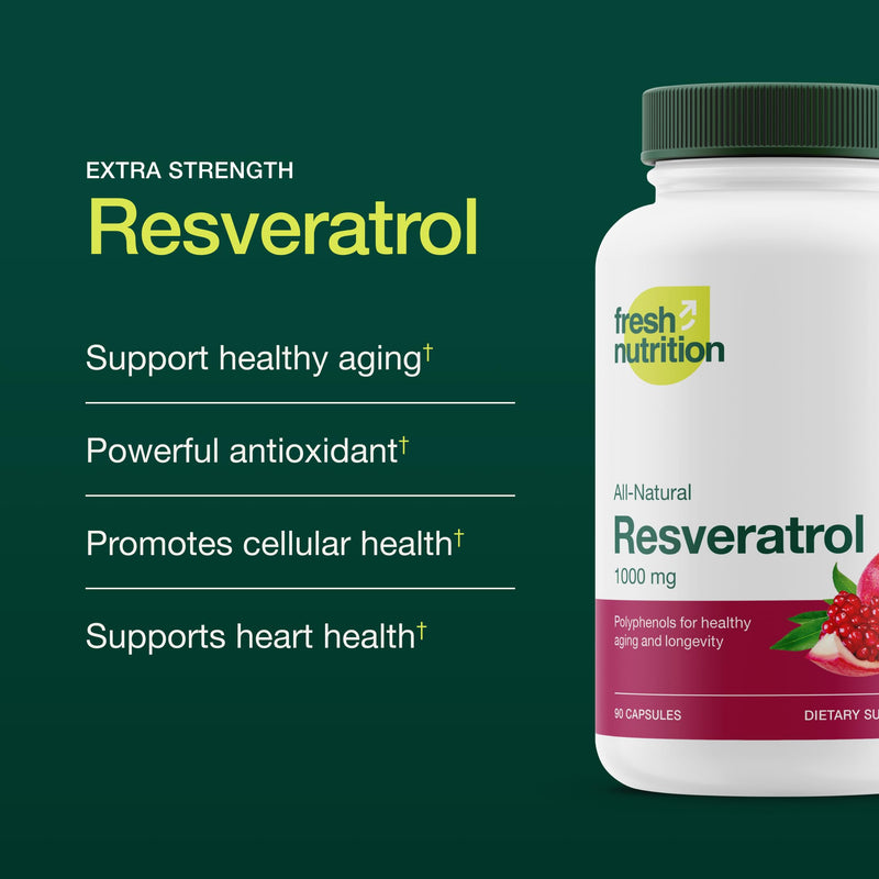 Resveratrol Supplement - Trans-resveratrol Extra Strength 750mg - Natural, Pure and Potent Polyphenols Supplement - Vegan, Non GMO, Gluten-Free - 90 Capsules (Pack of 2) 90 Count (Pack of 2)
