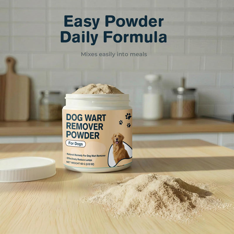 Dog Wart Remover & Lipoma Treatment for Dogs - Turkey Tail Mushroom Powder with AHCC, L-Lysine, Taurine & Zinc - Lumps & Bumps Immune Support Supplement