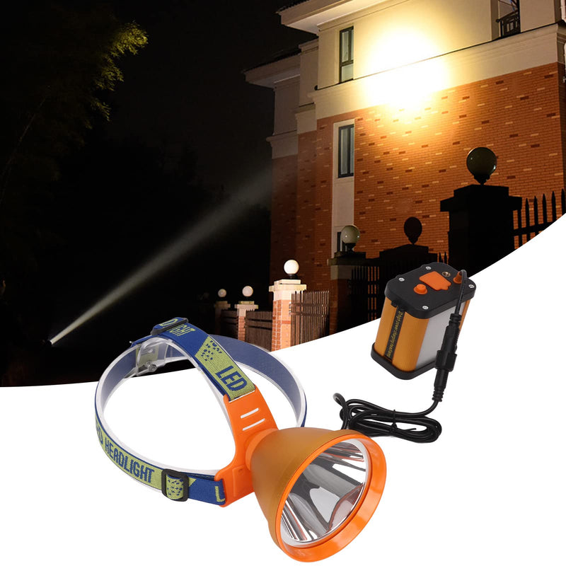 Miner Headlight Super Bright Adjustable Angle LED Headlamp with 6400mAh Lithium Battery US Plug 100V‑240V - BeesActive Australia