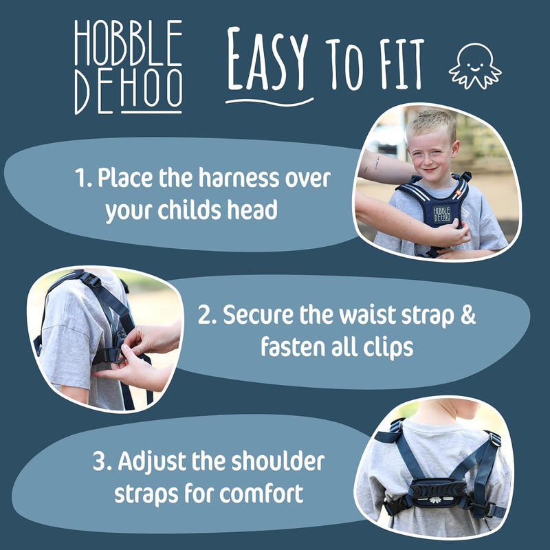 Child Safety Harness | Premium Adjustable Toddler & Kids Harness Ages 2‚Äì7 | Autism Support Blue