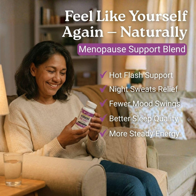 Hormone Balance Supplement for Women, Libido & Mood, Energy | Womens Hormone Balance Supplements, Focus & Cycle Comfort Support, Gluten, Soy & Lactose Free, 30 Day Supply 60 Count (Pack of 1)