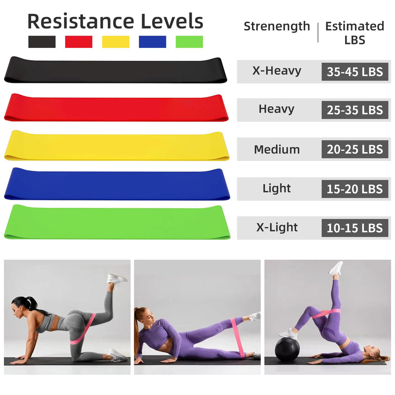 Pilates Essentials Kit for Women, Home Pilates Kit – 12" Pilates Ring, 9" Pilates Ball, Stretching Strap, 5 Resistance Bands, Yoga Socks, Pilates Kit for Home Workouts, Core Strength & Flexibility
