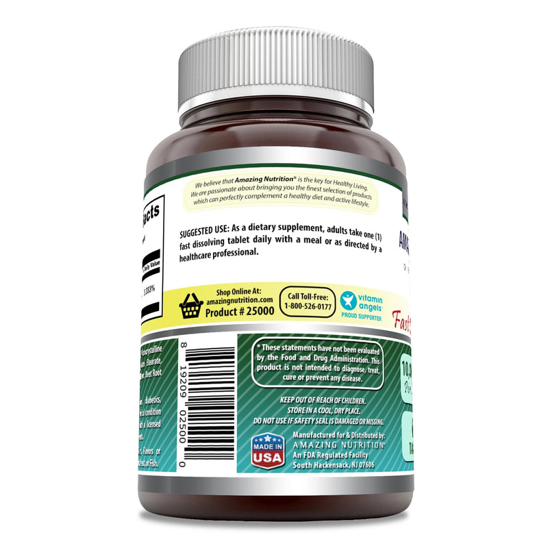 Amazing Formulas Biotin 10,000 mcg | Fast Dissolve Tablets | Non-GMO | Gluten Free Supplement | Made in USA (Strawberry, 60 Count) 1 Count (Pack of 1)