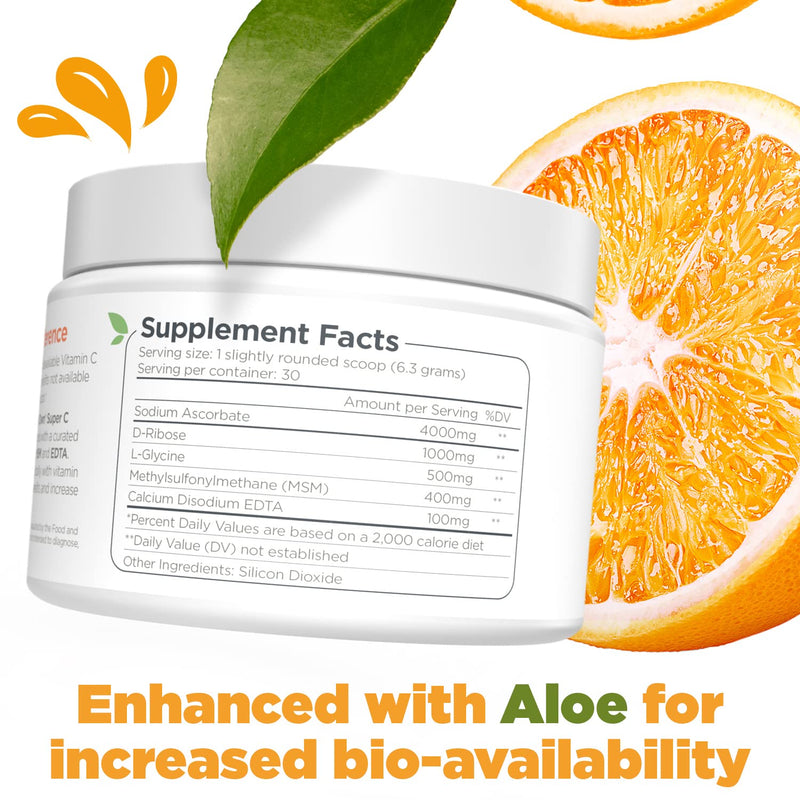 Dr. Keith's Own Buffered Vitamin C Powder 4000mg, Glycine & MSM 200g 1