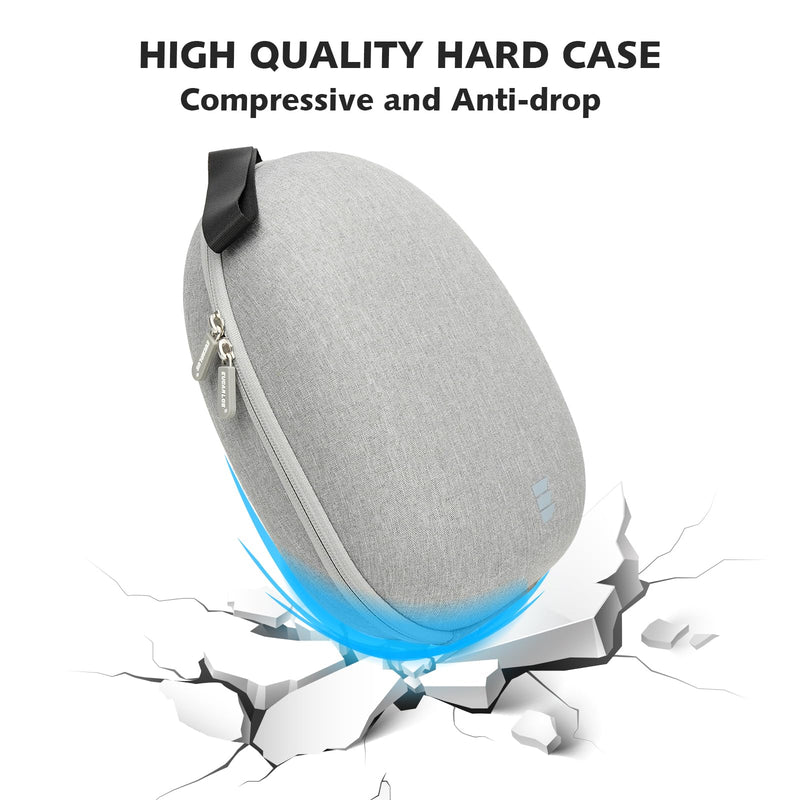 Hard Carrying Case for Meta Quest 2/ Quest 3/ Vision Pro, Case with Lens Cover for VR Gaming Headset w/Elite Strap and Controllers, Storage Case for Oculus Quest3/ Vision Pro Accessories - BeesActive Australia