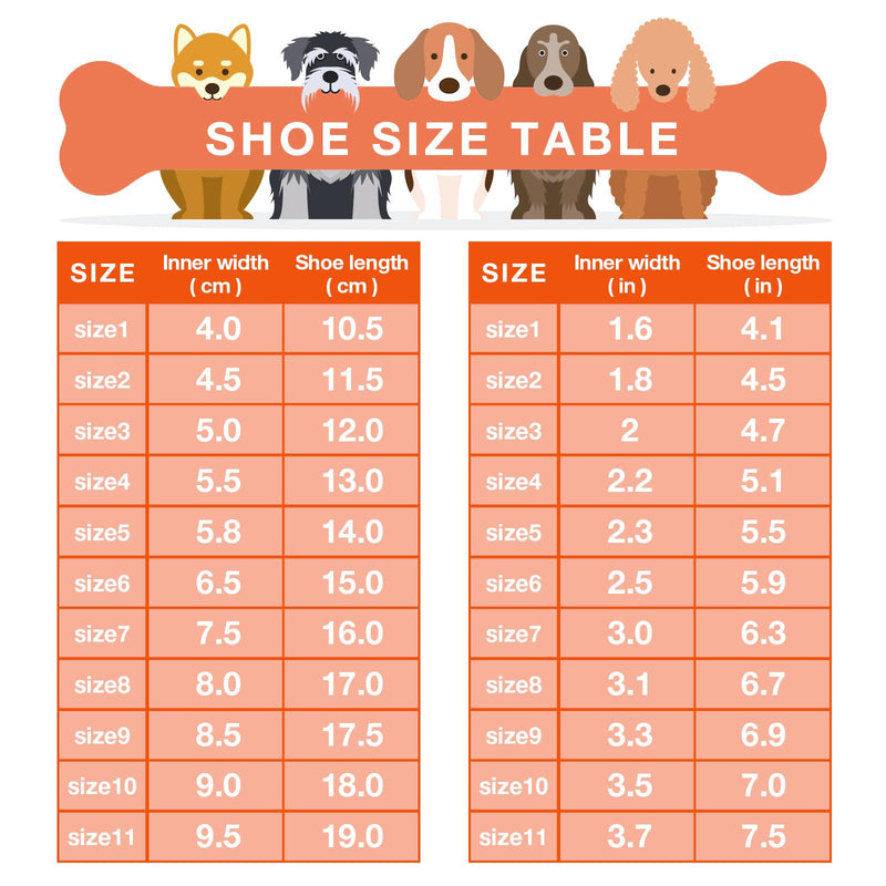 Dog Shoes,Mesh Breathable Dog Boots for Walking Running Hiking,Soft Non-Slip Rugged Rubber Sole Dog Booties with Adjustable Straps 4Pcs,Orange-Size8 Orange Size 8: 3.1''x6.9''(Width*Length) - BeesActive Australia