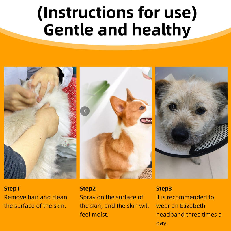 Pet Skin Treatment Spray for Dogs – Fast Soothing Relief for Dry, Itchy Skin in Puppies & Adult Dogs, Provides Comfort & Care 1#