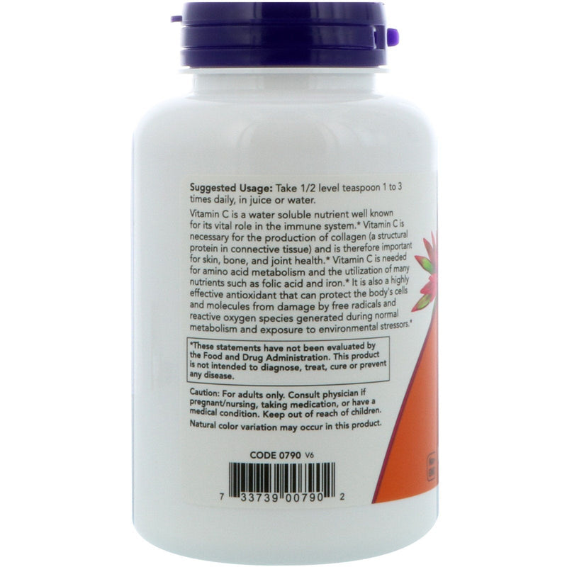 NOW Foods 2 Pack Vitamin C Crystals, 8 oz (227 g)