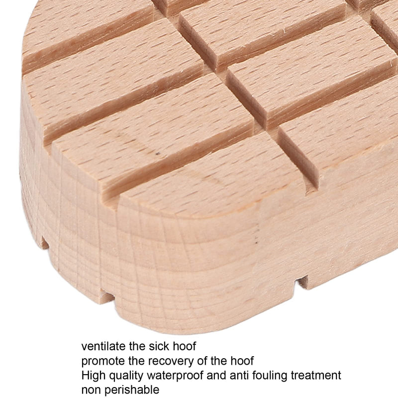 10Pcs Wooden Horse Hoof Pad,Waterproof Breathable Cow Hoof Triming Pads,Strong Fit Horses Horses Hoof Pads,for Cows Horses - BeesActive Australia