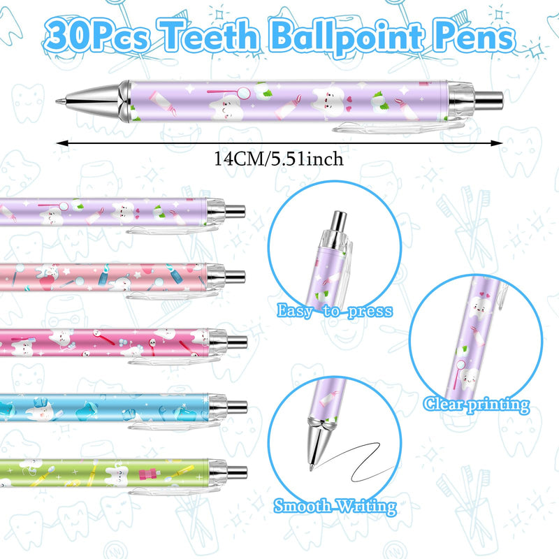 60Pcs Dental Pens and Notepad Set Dental Assistants Accessories Tooth Sticky Notes Teeth Ballpoint Pens Removable Memo Pads Dental Hygienist Gifts for Women Coworker Doctor Nurse Office Supplies - BeesActive Australia