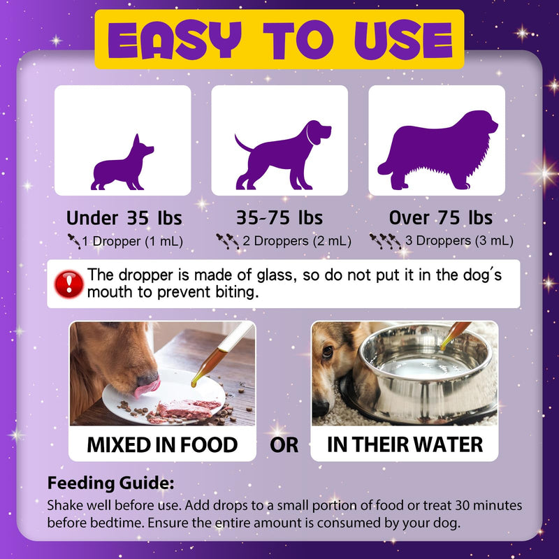 Melatonin for Dogs & Cats, Dog Melatonin, Promote Relaxation & Deep Sleep for Cat & Dog, Helps with Noise, Fireworks, Separation Anxiety & Travel & Stress Anxiety