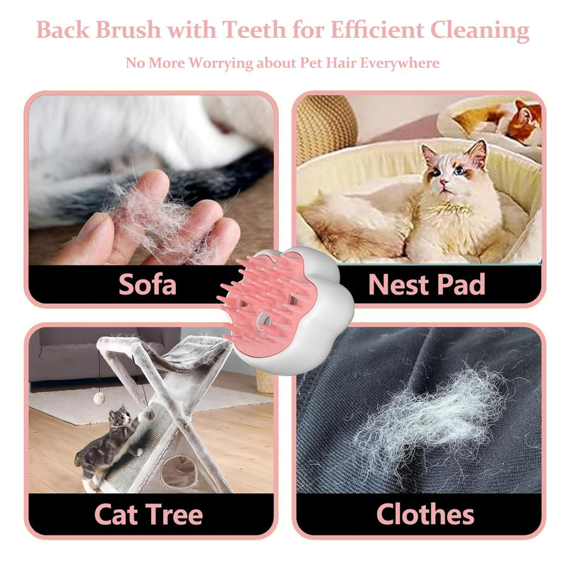 Steamy Cat Brush,4 In1 Cat Brush for Removing Tangled and Loose Hair, Steam Cat Brush for Massage, Hair Removal Comb for Pet - BeesActive Australia