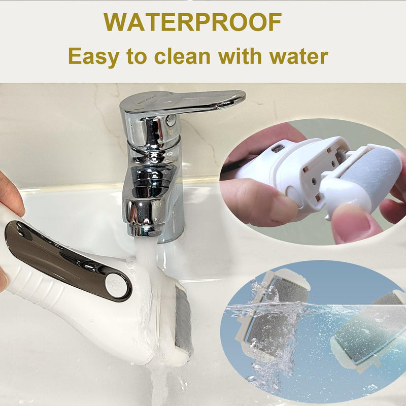 Electric Callus Remover for feet - FSA Eligible - Portable Rechargeable Electric Foot Files with 3 Heads - Pedicure Kit for Dry Dead Hard Cracked Skin 1 Count (Pack of 1) - BeesActive Australia