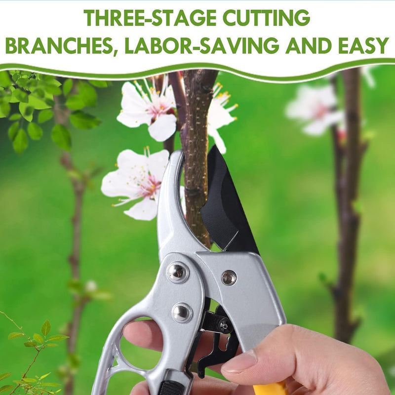 premium garden clippers, work 3 times easier, arthritis weak hand snips pruner-yellow - BeesActive Australia