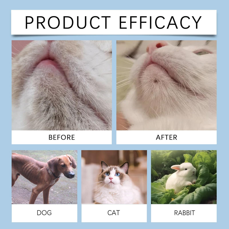 Cat Chin Acne Care Kit, Cat Chin Cleaner with Silicone Brush, Cat Acne Treatment & Blackhead Remover, Cat Self Groomer for Black Chin, Gently Cleans Chin Acne and Blackhead, Keeps Cat's Chin Clean