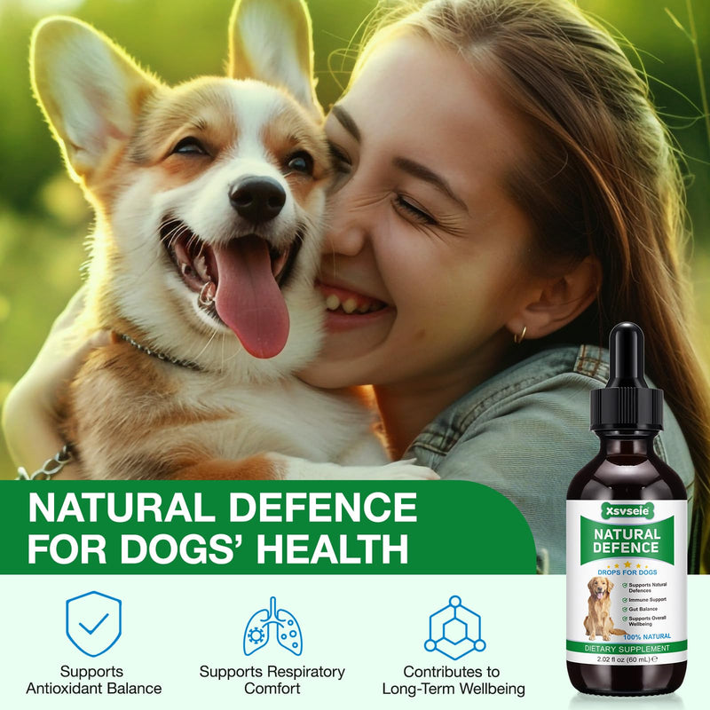 Antibiotics for Dogs, Natural Dog Immune Drops Help Supports Allergies, Itching, Coughs, Skin, Dog Antibiotics for All Breeds and Size (1PCS) 1PCS