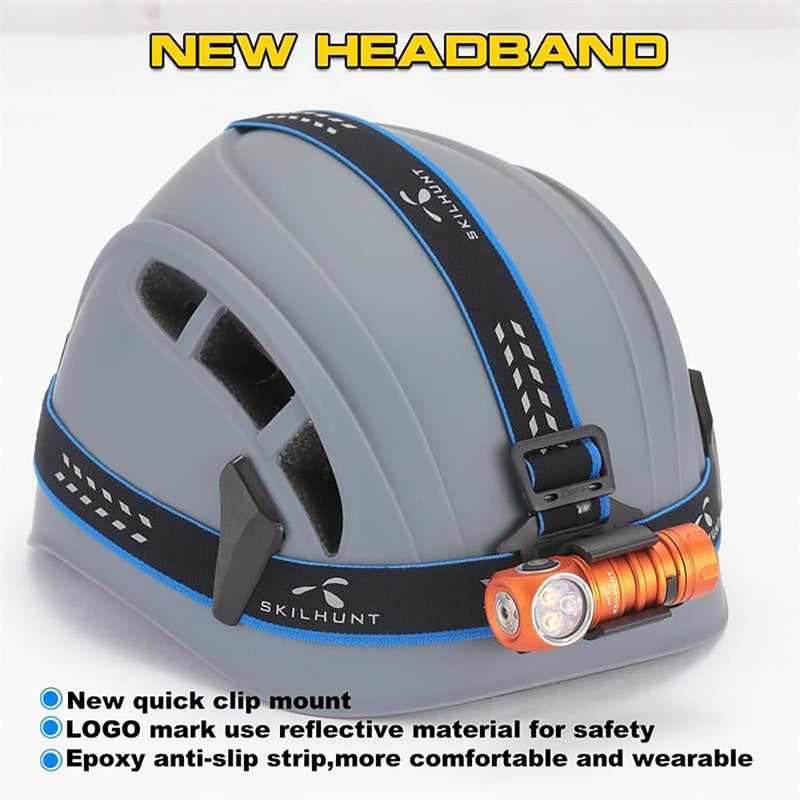 SKILHUNT H200 Mini Headlamp Flashlight,1600 lumens USB Magnetic Rechargeable LED Headlamp,Hands-Free Reliable Angle Ligh for Running Camping Hiking Caving (Orange, H200 Mini 6500K Cool White) Orange - BeesActive Australia