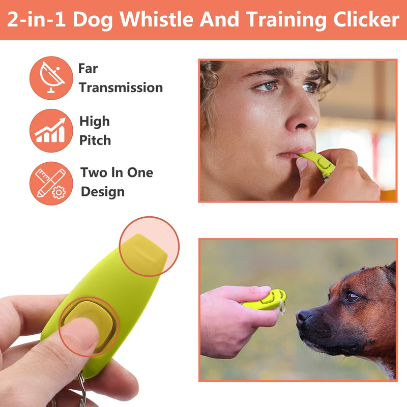 BARKIE Dog Training Kit - Treat Pouch, Pet Training Fanny Pack, 2 Puppy Training Clickers, Ultrasonic Silent Whistle, 2-in-1 Whistle Clicker, Clicker Training Guide Booklet, Dog Poop Bag (Grey) Grey - BeesActive Australia
