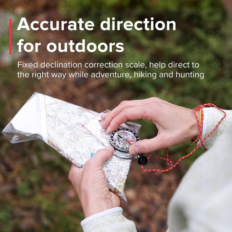 SUUNTO A-30 Compass: Compact, hiking compass with luminous markings in low light Northern Hemisphere Metric - BeesActive Australia