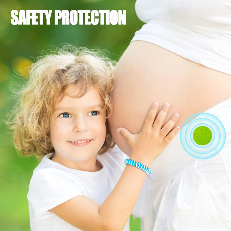 Mosquito Repellent Bracelets 20 Pack, Individually Wrapped Mosquito Repellent Bands with 60 Pcs Mosquito Repellent Stickers Patches, DEET Free Insect Bug Mosquito Repellent Wristbands for Adults Kids - BeesActive Australia