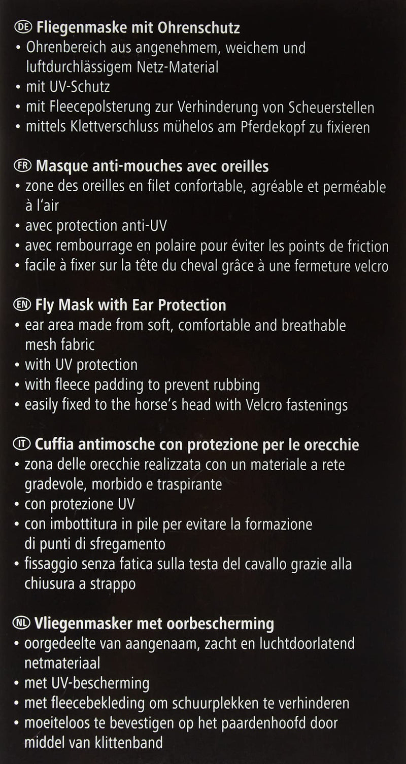 Kerbl fly mask with full ear and UV protection - BeesActive Australia