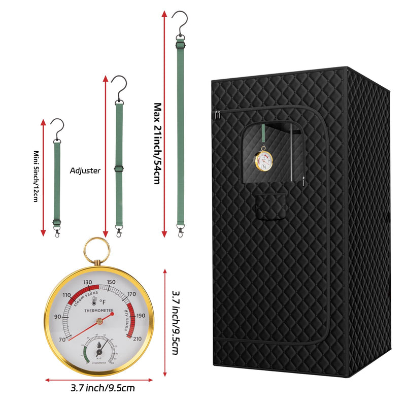 Andelov Sauna Thermometer and Hygrometer (Fahrenheit) with Lanyard Mount, Portable Temperature & Humidity Monitor for Steam Sauna Box, Infrared/Indoor/Home Sauna Accessories - BeesActive Australia