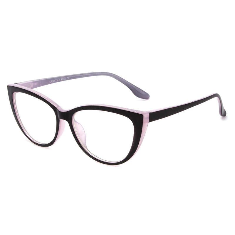 CRGATV 3 Pack Reading Glasses Blue Light Blocking Stylish Cat Eye Computer Readers Anti Eyestrain & Glare for Women Blue Yellow Pink 1.5 x - BeesActive Australia
