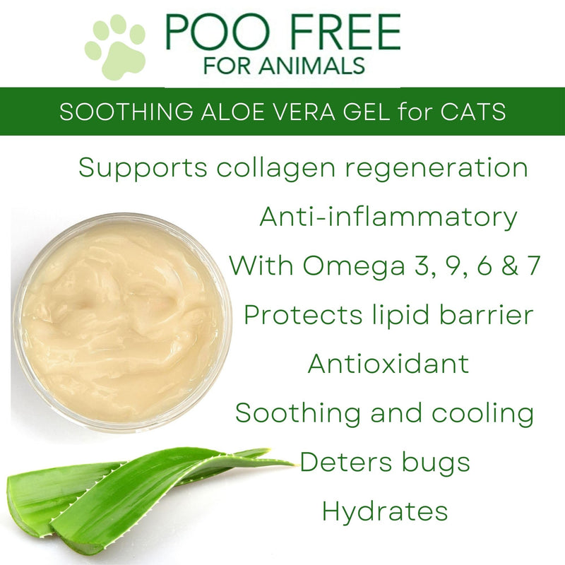 Neem & Aloe Soothing Cat Gel – Ultra-Gentle Targeted Skin Comfort – 99% Natural Origin – Fragrance-Free & Essential Oil-Free – Calms Sensitive Skin & Areas of Discomfort – UK Made – 100g