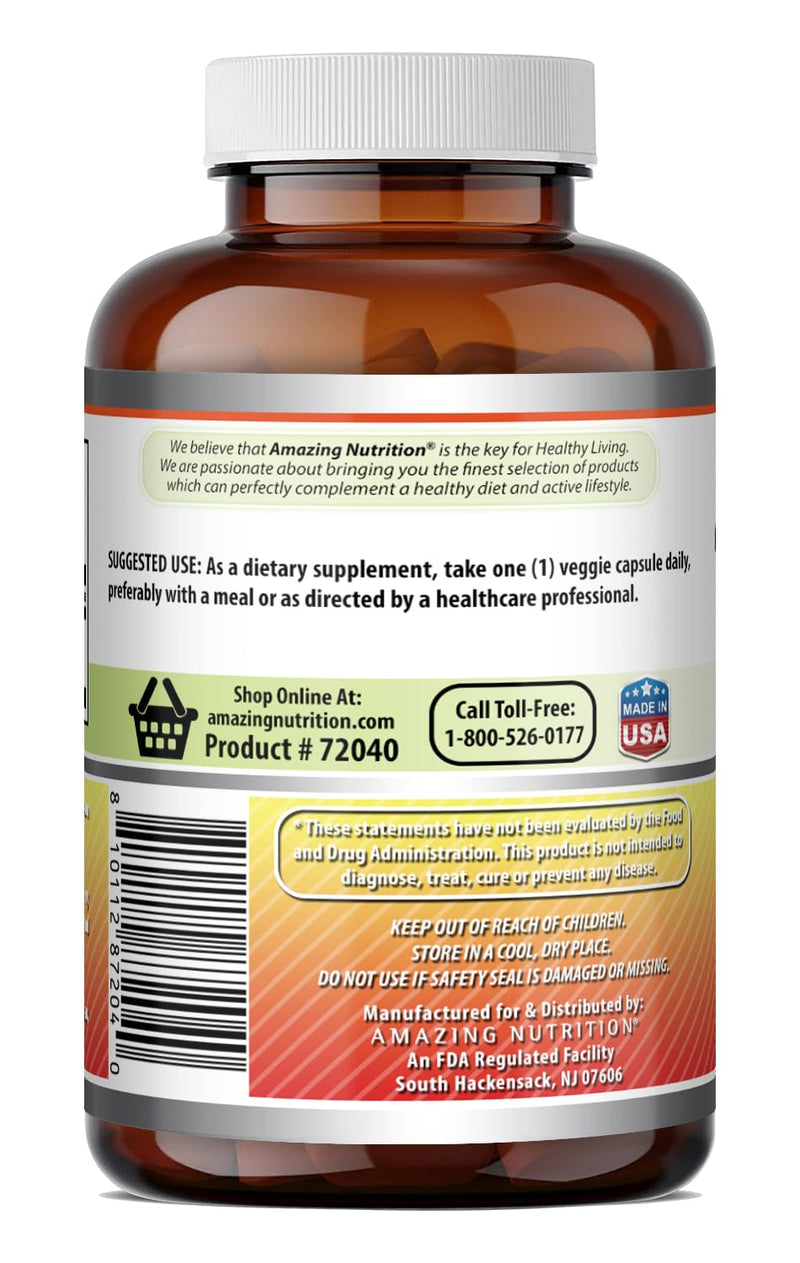 Amazing Formulas Vitamin C Supplement | 1000 Mg | Veggie Capsules | Non-GMO | Gluten-Free | Made in USA (100 Count, 1 Pack) Unflavored 100 Count (Pack of 1)