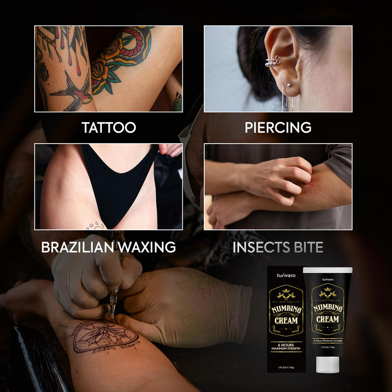 Numbing Cream Maximum Strength: Numbing Cream Extra Strength with Emu Oil and Arnica 50ml - BeesActive Australia