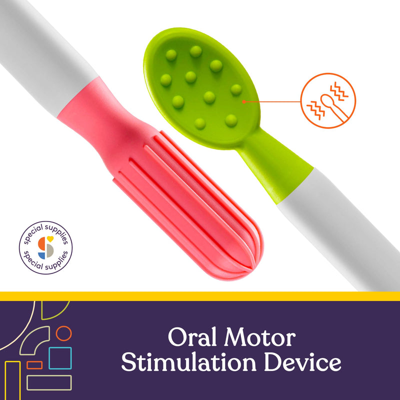 Special Supplies Buzz Buddy Oral Motor Stimulation kit with 6 Soft Textured Interchangeable Heads, Calm Sensory Needs, Support Speech, and Stimulate Self Feeding, Gentle Vibrations (Grey) Grey
