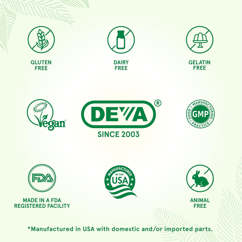 DEVA Vegan Vitamins, Borage Oil 500mg, Source of Omega-6 Fatty Acid GLA (Gamma linolenic Acid), Cold-Pressed & Unrefined, 90 Tablets (Pack of 2) 90 Count (Pack of 2)