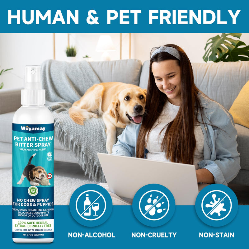 Cat Allergy Relief Chews & Dog No Chew Spray Bundle | Anti-Itch Chews for Cats with Seasonal Support & Bitter Apple Spray for Dogs to Stop Chewing and Licking | Multi-Pet Skin Comfort & Behavior Care