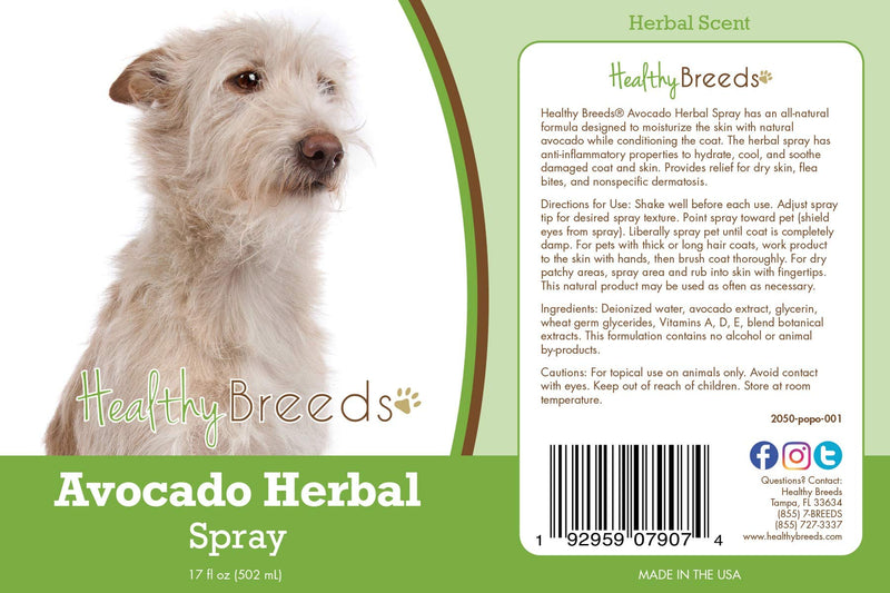 Healthy Breeds Portuguese Podengo Pequeno Avocado Herbal Spray 17 oz