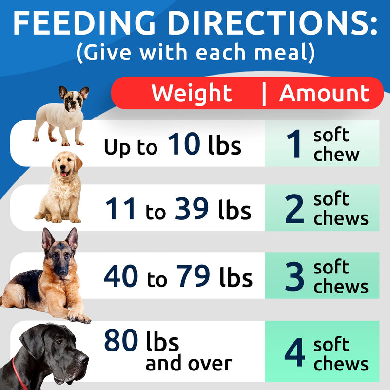 Glucosamine Chondroitin Dog Hip & Joint Supplement - Joint Pain Relief - Hip & Joint Chews for Dogs - Joint Support Large Breed - Senior Doggie Vitamin Pills Joint Health - (240 Treats - Bacon) 240Ct (Value Pack) - Large Dogs - BeesActive Australia