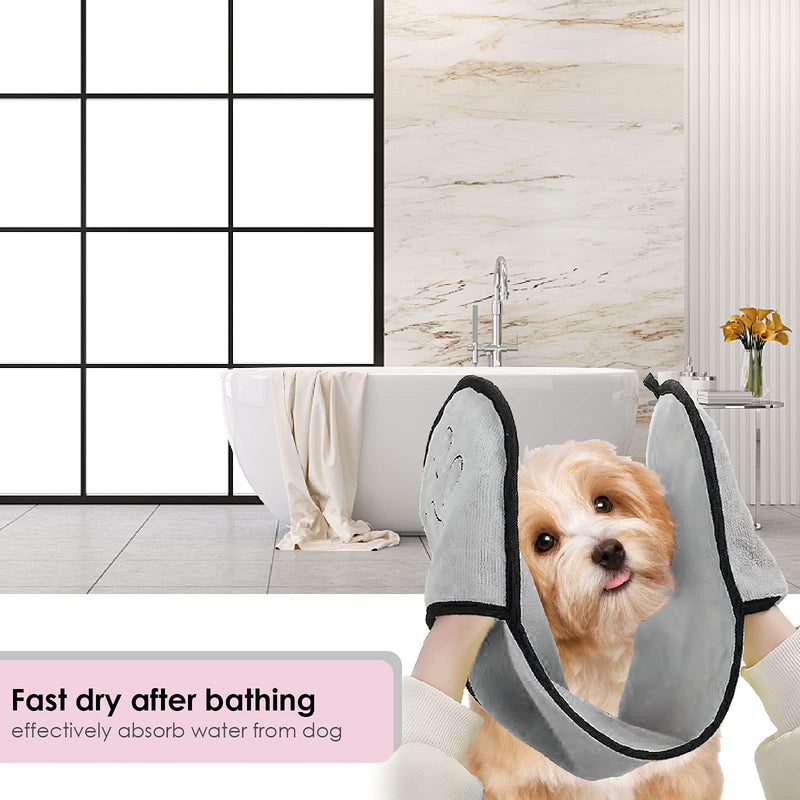 Nicoone Dog Towel, Pack of 2 Ultra Absorbent Pet Towels, Microfibre Pet Bath Towel for Cats, Dogs and Other Small Animals - BeesActive Australia