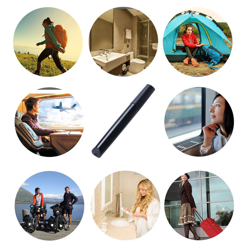 Toothbrush Travel Case, Plastic Container Toothbrush Holder Brushes Box Breathable Design with Air Hole More Toothbrush Tube Container for Home Daily Business Use (Black) Black - BeesActive Australia