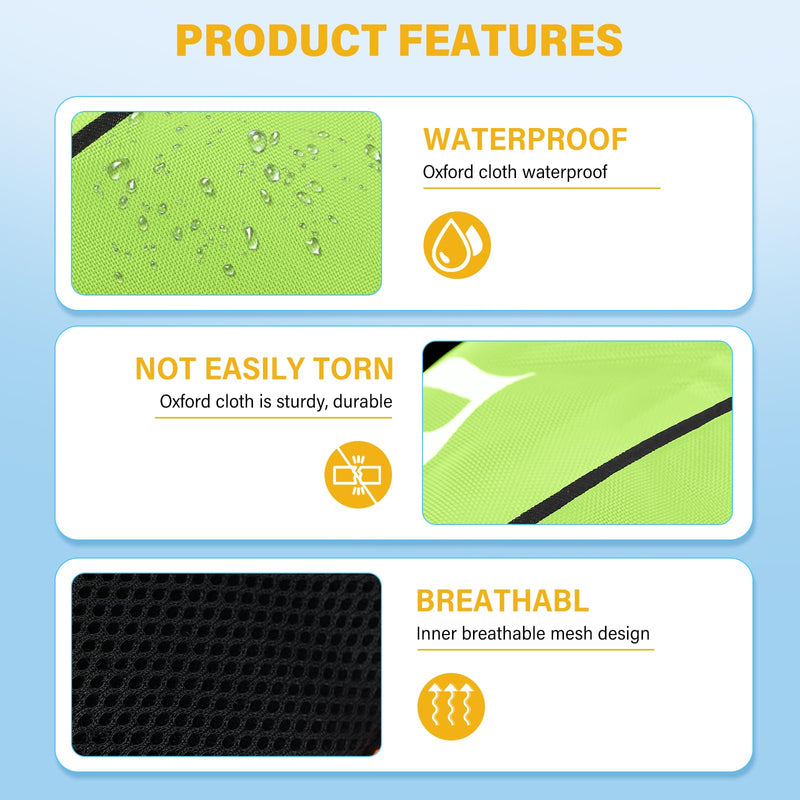 Automatic Inflatable Belt Pack Water Sports Jacket Waist Belt PFD for SUP Paddleboarding Fishing Boating Kayaking（fit 80-330 lbs） (Fluorescent yellow) Fluorescent yellow