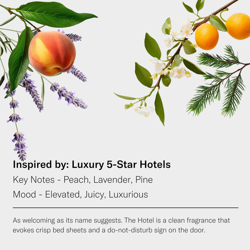 AromaTech The Hotel Aroma Essential Oil Blend: Luxury Hotel Inspired Aromatherapy with Lemon, Lavender, Peach & Pine for Ultrasonic Diffusers & Nebulizers (10 mL, The Hotel) 0.33 Fl Oz (Pack of 1) - BeesActive Australia