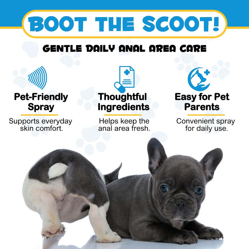 Dog Anal Gland Spray – Eliminates Unpleasant Smell, Relieves Itching & Discomfort, Helps Prevent Infection, Soothes Inflammation & Redness for All Dogs – 120ml