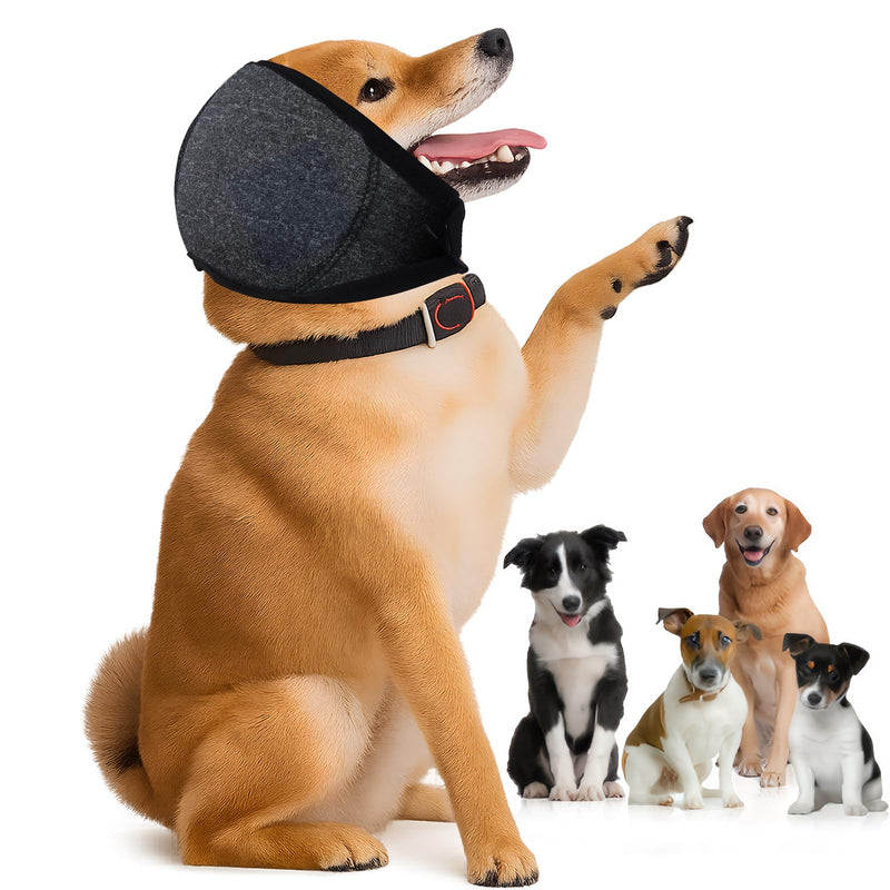 Dog Ear Defenders Small Dog Deep Grey Waterproof Noise Cancelling Ear Muffs for Dogs Anxiety Relief Perfect for Thunderstorms Fireworks Grooming and Bathing Comfort Size S
