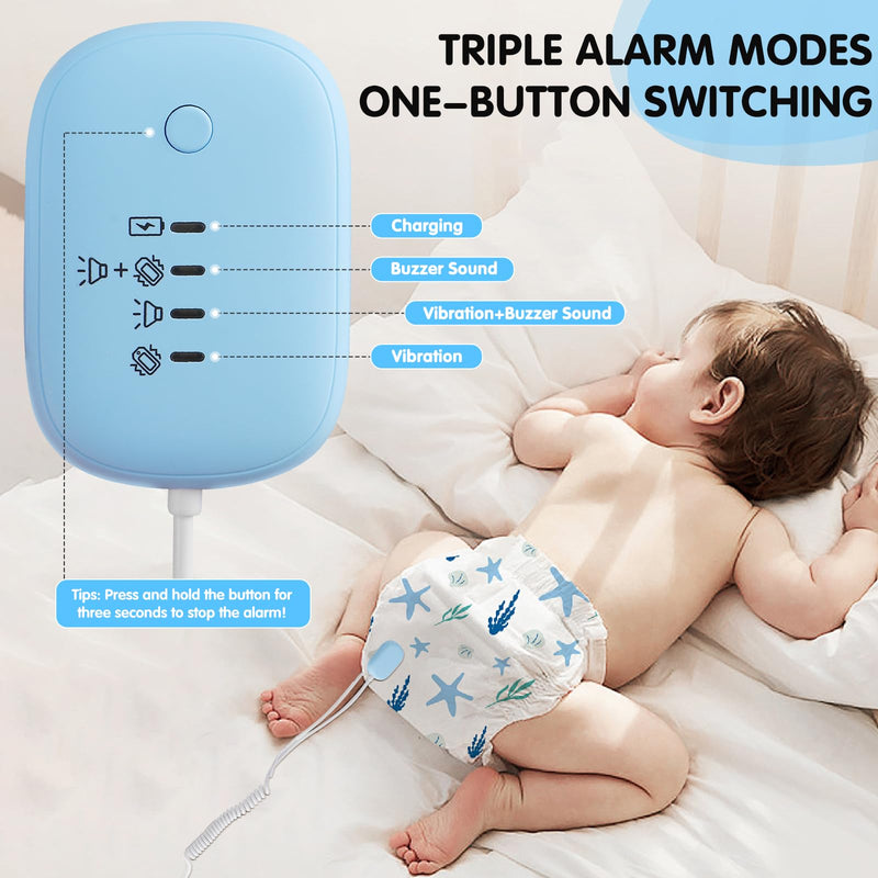 Bedwetting Alarm for Boys Girls Kids, Loud Sound and Strong Vibration, USB Rechargeable Potty Alarm, Bed Wetting Pee Alarms for Older Kids Boys and Girls - BeesActive Australia