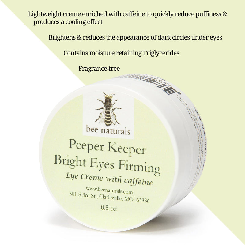 Bee Naturals Peeper Keeper Trio Eye Care - Gift Set for Eye Wrinkles, Puffy Eyes, and Crow's Feet Trio Eye Care (Assortment Pack)